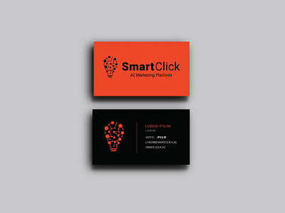 SmartClick AI Marketing Platform brand branding business card design design graphic design logo