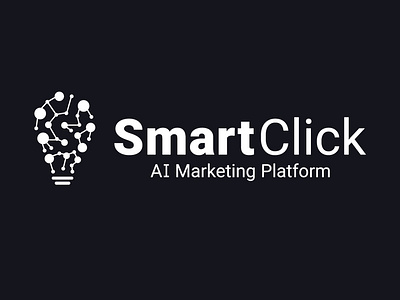 SmartClick AI Marketing Platform brand identity design graphic design logo logo design