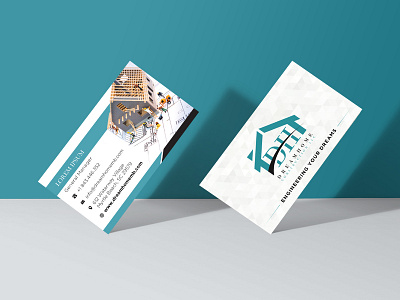 Dreamhome Construction brand identity branding business card design design graphic design logo