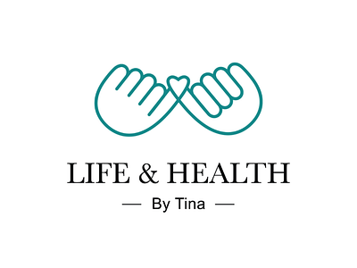 Life & Health by Tina brand branding graphic design logo