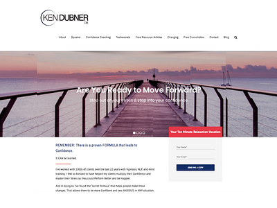 Ken Dubner Website Design design graphic design ui ux