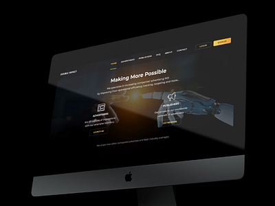 Double Impact Website Design design graphic design ui ux