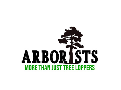 Arborists arborist stylized text text tree verbicon
