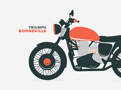 Triumph Illustration illustration motorcycle vector