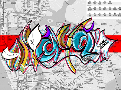 Back to the Bases design graffiti digital illustration typography