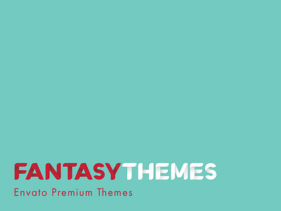 FantasyThemes Branding branding custom envato fantasythemes font lettering logo themes wordpress