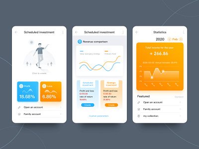 Fund wealth management software-APP app design ui ux