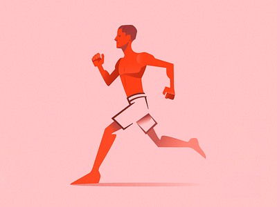 runner character illustration running vector