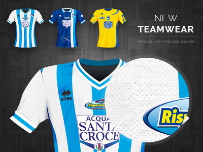 Official Teamwear Pescara Calcio app detail official photoshop teamwear tissue