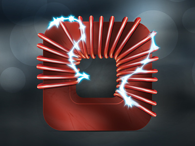 Toroid Icon app design electric icon ios icon ipad photoshop pixel perfect