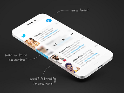 twitter prototype - Iphone 6 Wrap Around Screen