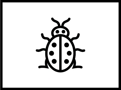 Ladybird design illustration insect ladybird pictogram rosie hardwick