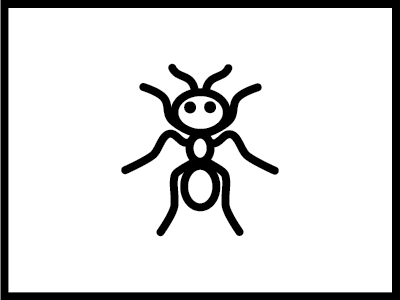 Ant ant design illustration insect pictogram rosie hardwick