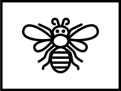 Bee bee design illustration insect pictogram rosie hardwick