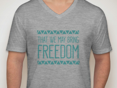 Tribal Logo (That We May Bring Freedom) freedom logo t shirt tribal