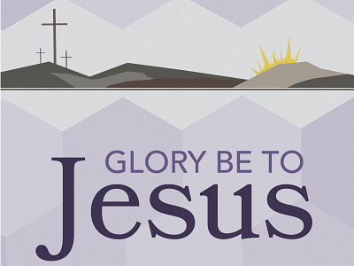 Hymns Album Project: Glory Be To Jesus album cd christian easter illustrator jesus lent lutheran music purple vector