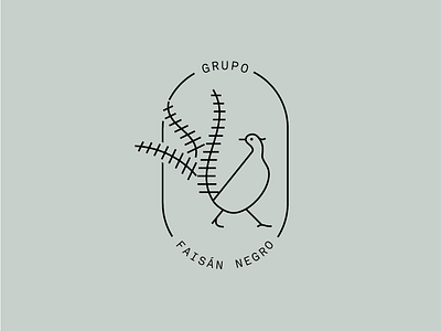 Black Pheasant - logo version animal illustration animal logo brand identity branding design illustration logo minimal type vector