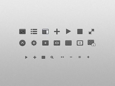 Origami Toolbar Icons