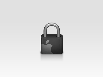 Lock apple black graphite lock metal safe
