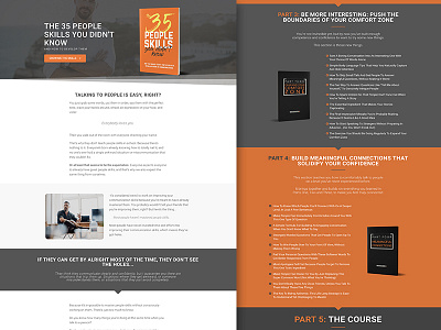 Landing Page Design for People Skills Course landing page sales page web design