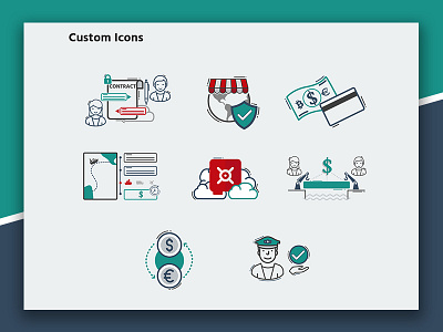 Custom Icon Illustrations design icon