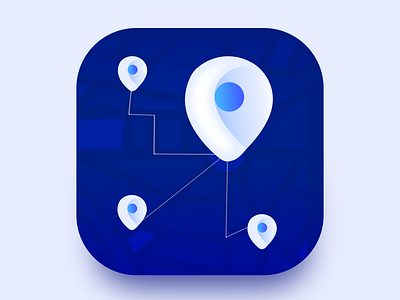 Map icon design icon app logo map vector