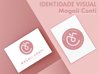 Magali Conti - Nutritionist Logo brand branding logo visual identity