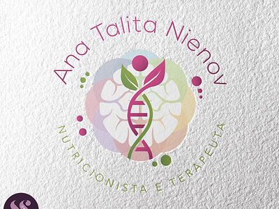 Branding for Nutritionist Ana T. Nienov balance body branding genetic logo mind new brand nutritionist