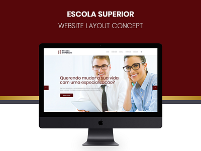 Website Layout for Superior School layout photoshop school website websitedesign