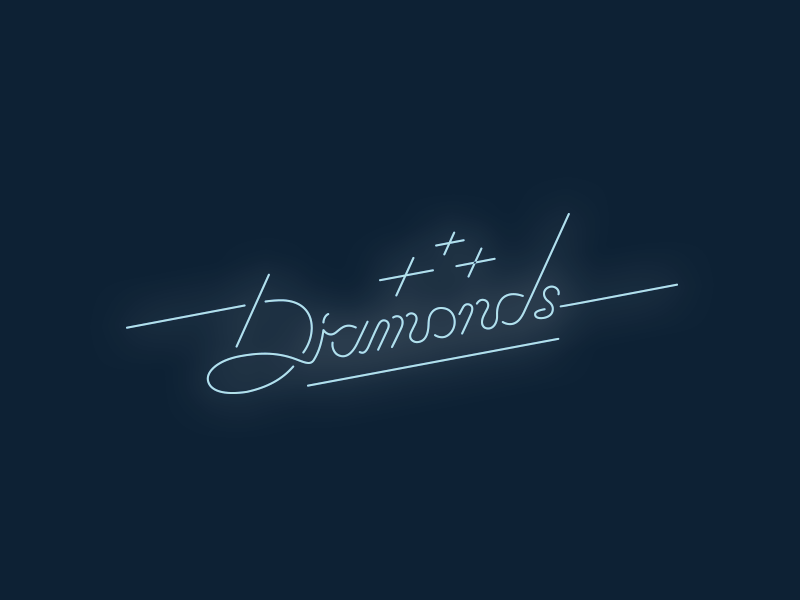 𝕕𝕚𝕒𝕞𝕠𝕟𝕕𝕤 𝕒𝕣𝕖 𝕗𝕠𝕣𝕖𝕧𝕖𝕣 💎 50s 60s design diamond gif lettering logo neon neonsign retro type typeface