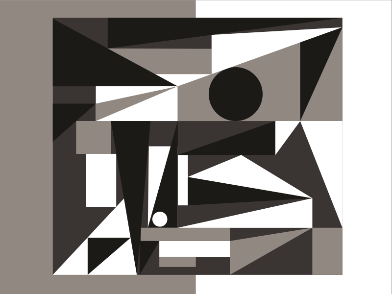 𝕗𝕒𝕔𝕖 #𝟙 abstract abstract art angles animation art artist black white design face geometric gravity illustration minimal motion picasso shapes