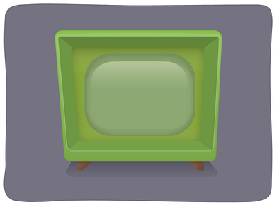 Retro TV Icon art illustrator retro tv