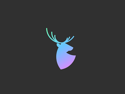 Deer Minimalist Logo branding concept design gradient color graphic design icon illustration logo logotype logotypes modern logo design vector