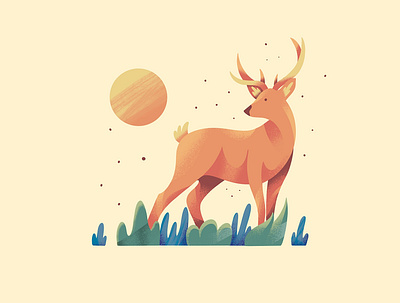 Deer concept design graphic design icon illustration logo