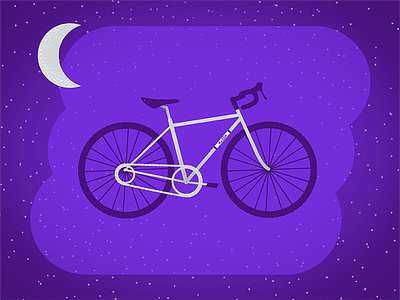 Bike DreamzZz bike dreams illustration purple space