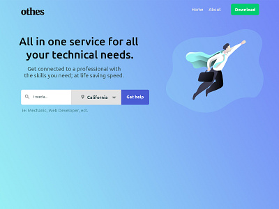 Othes Internet Services App UI