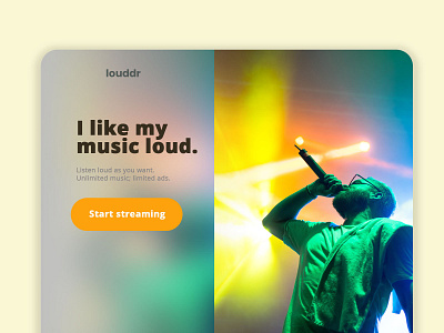 Music Streaming Landing