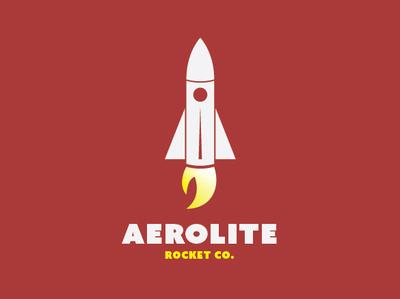 Aerolite Rocket Co. - Daily Logo #1 branding daily art daily challange dailylogochallange dailylogodesign graphicdesign identitydesign logo logodesign logodesigner rocket logo