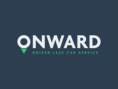 Onward Logo - Driverless Car service branding design icon design identity design logo logo design logo maker