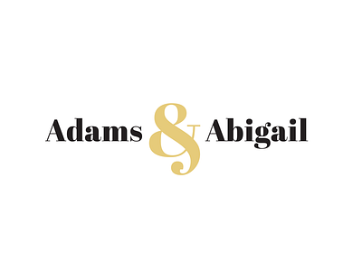 Fashion Logo - Adams & Abigail ampersand clean logo daily logo daily logo challenge fashion logo logo logo challenge logo design logo inspiration typographic logo