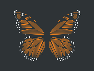 Monarch Butterfly Design black blend tool butterfly graphic graphic design monarch butterfly design orange pattern t shirt design vector