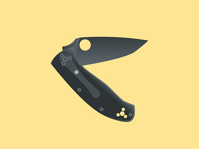 Spyderco Tenacious Knife Illustration