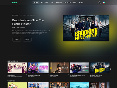 Hulu Redesign affinity affinity designer affinitydesigner hulu hulu redesign redesign