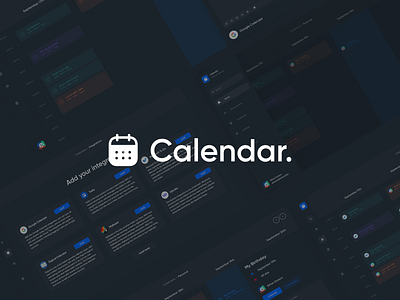 Calendar App/Website affinity affinity designer affinitydesigner art calendar challenge concept design graphic design labs logo showcase thumbnail ui up uplabs