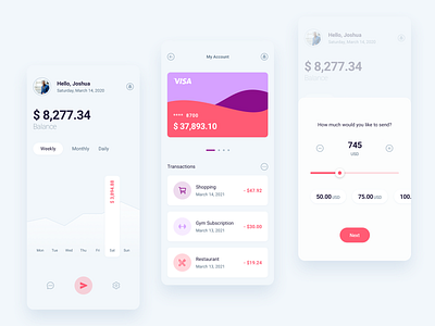 Finance Mobile App by Marko Jotic on Dribbble