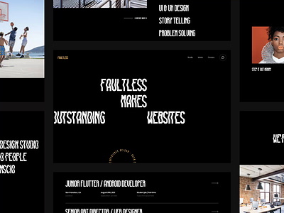 Fultless - Just a little typo / layout / animation experiment after effect agency animation design minimalism portfolio principle studio type typogaphy ui ux web web design