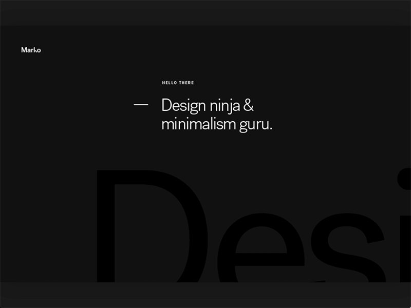 Personal portfolio website v.246++ animation design gif logo principle typography ui ux web web design