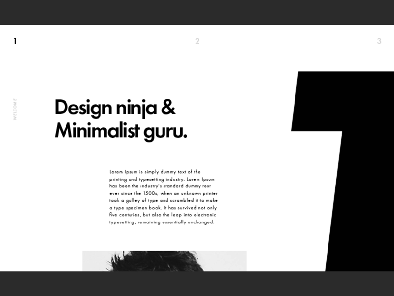 Portfolio site branding design layout minimal minimalism portfolio simple typography ui ux