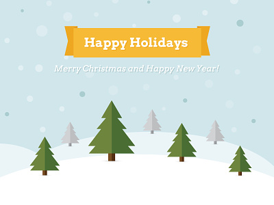 Happy Holidays - Free Vector Illustration christmas colorfull freebie happy holidays illustration illustrator minimal new winter year