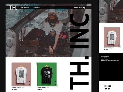 Landing Page - Daily UI #003 dailyui003 landing page streetart streetwear ui uxdesign web webdesign website